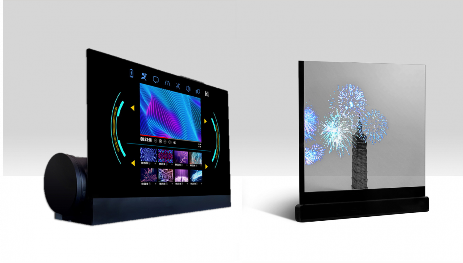 可卷式、折迭性、高透明